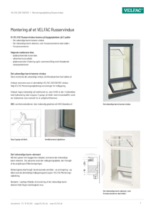 Monteringsvejledning - VELFAC 200 Russervindue